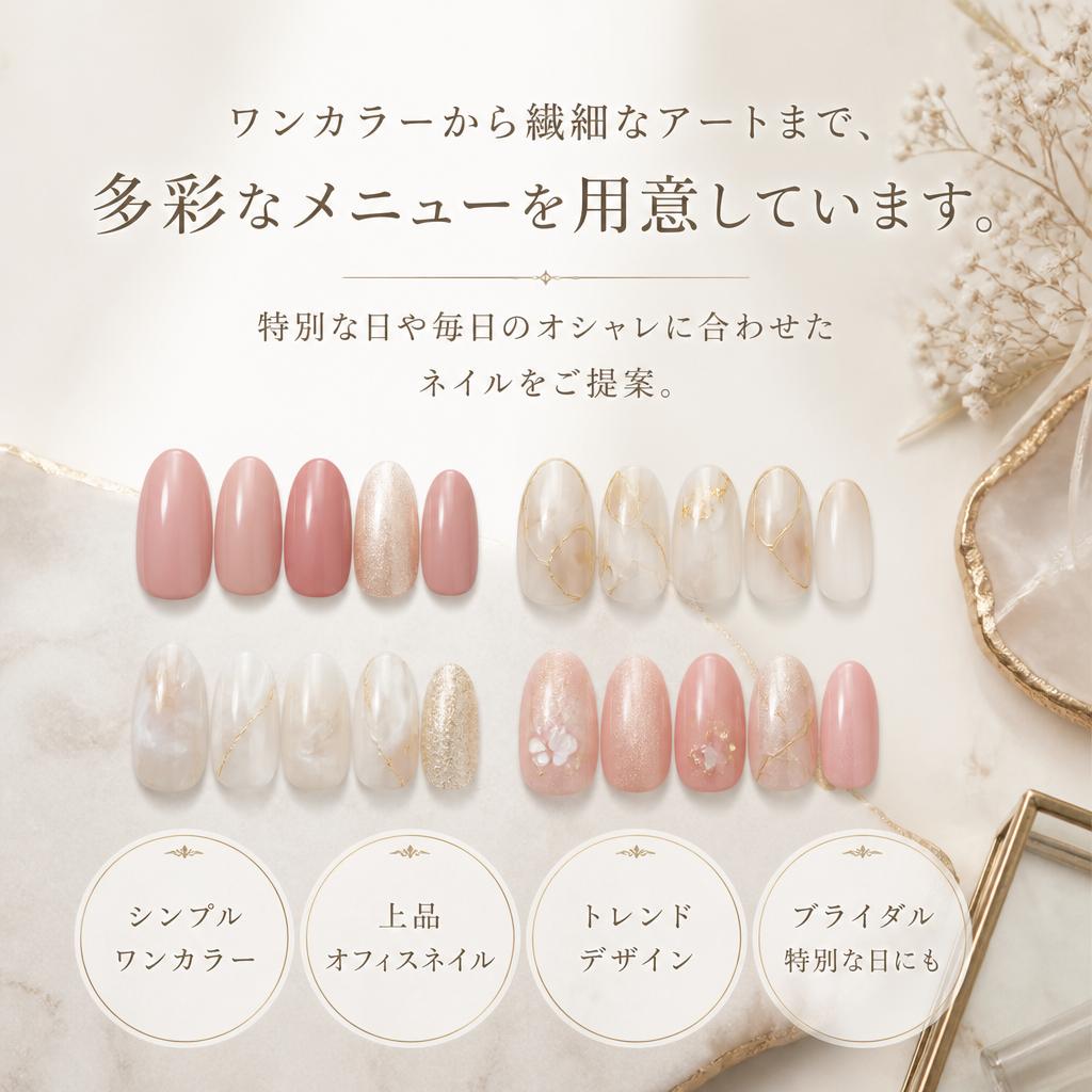 豊富なメニュー