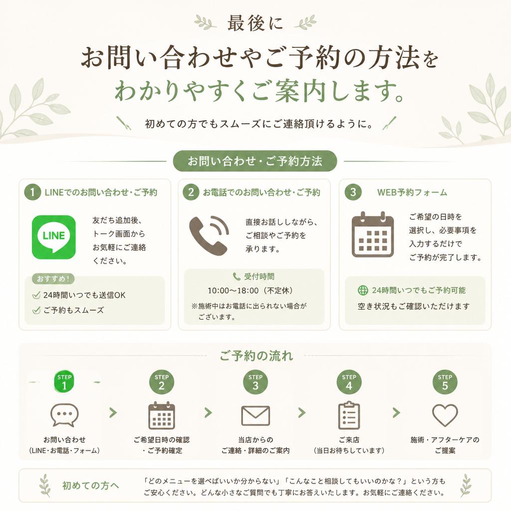 お問い合わせ・ご予約のご案内
